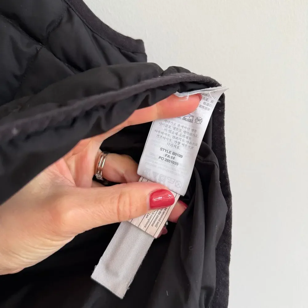 J. Crew Excursion Zip Up Mock Neck Outdoor Casual Quilted Vest Black S